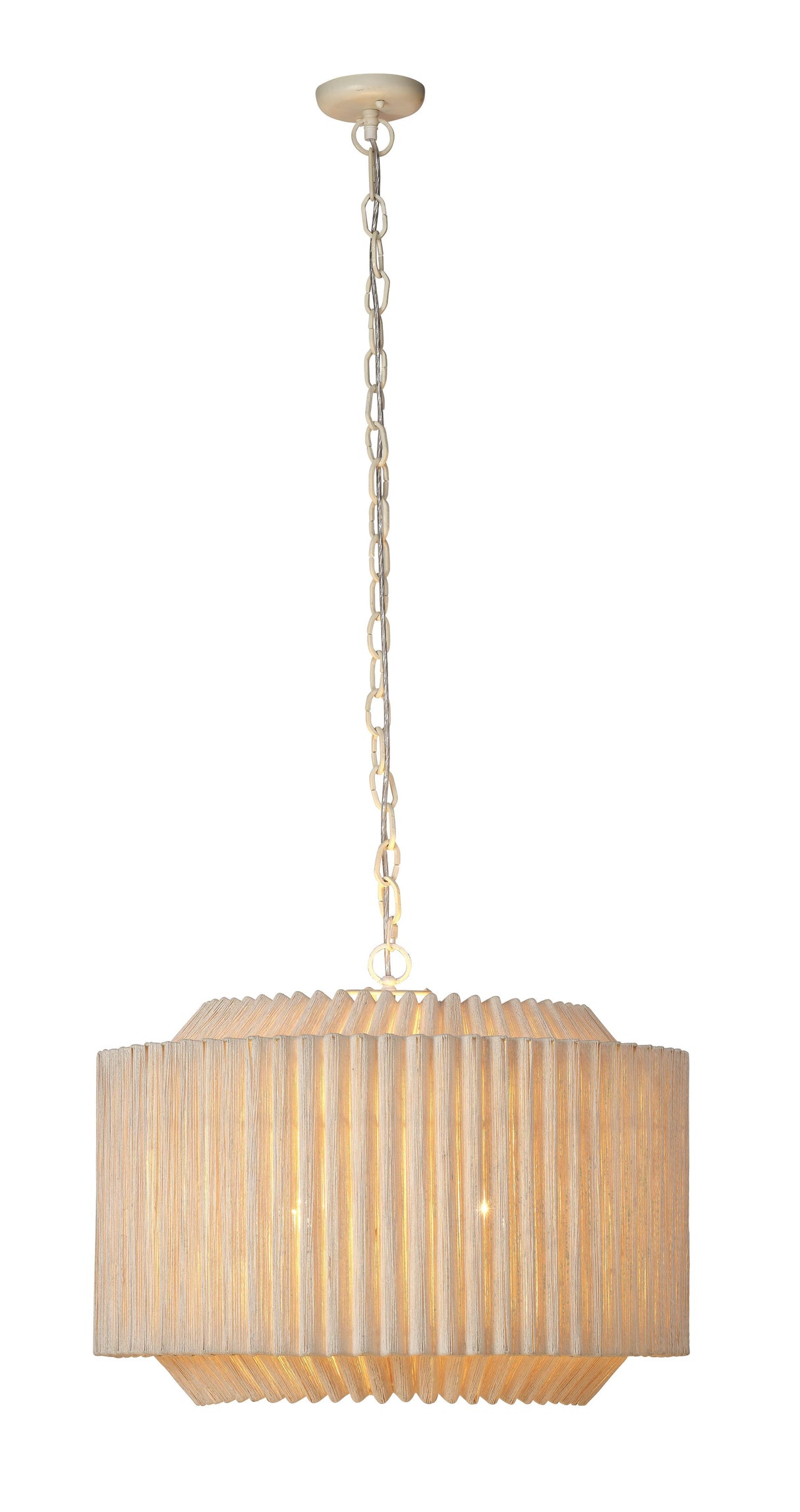 Jamie Young Theory Jute 4-Light Chandelier