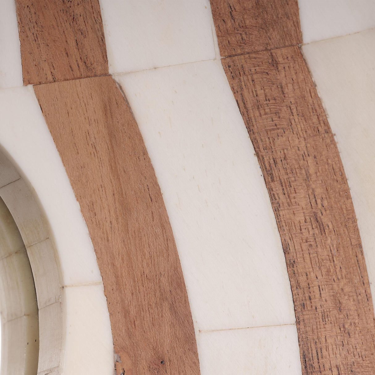 Jamie Young Bardot 60" Wood & Buffalo Bone Arch Wall Mirror