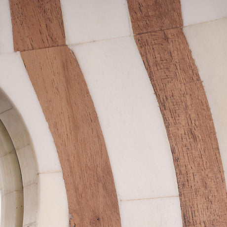 Jamie Young Bardot 60" Wood & Buffalo Bone Arch Wall Mirror