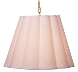 Jamie Young Scalloped 1-Light Pendant, Boucle Linen
