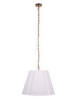 Jamie Young Scalloped 1-Light Pendant, Boucle Linen