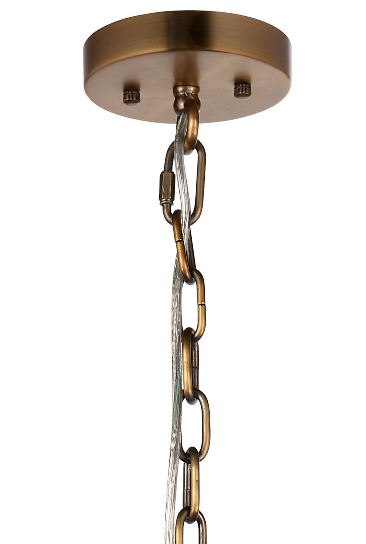 Jamie Young Scalloped 1-Light Pendant, Boucle Linen