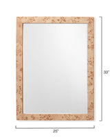 Jamie Young Chandler Rectangle Wood Wall Mirror, Natural