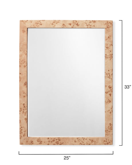 Jamie Young Chandler Rectangle Wood Wall Mirror, Natural
