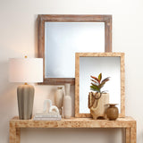 Jamie Young Chandler Rectangle Wood Wall Mirror, Natural