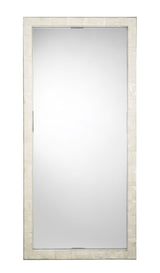 Jamie Young Monroe Mother of Pearl Rectangle Floor Mirror