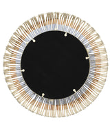 Jamie Young Native Beaded Round Wall Mirror