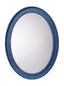 Jamie Young Valley Raffia Oval Wall Mirror, Indigo