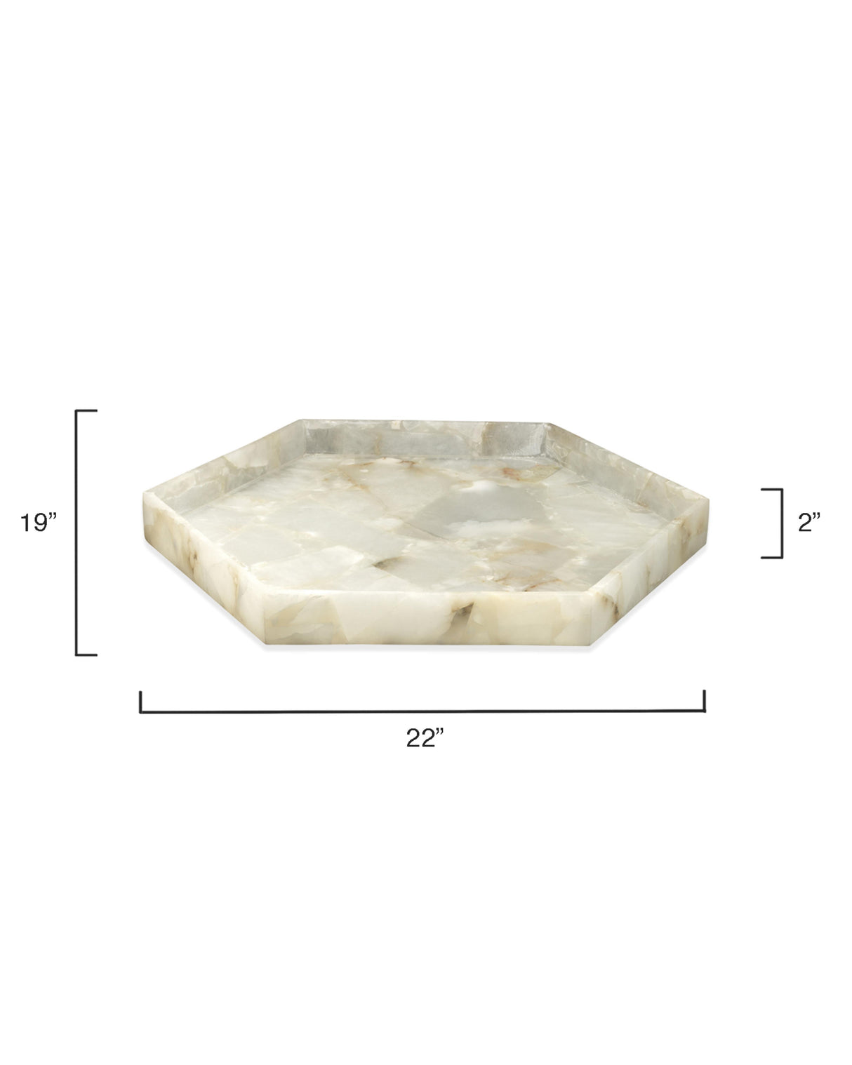 Jamie Young Antonia Alabaster Tray
