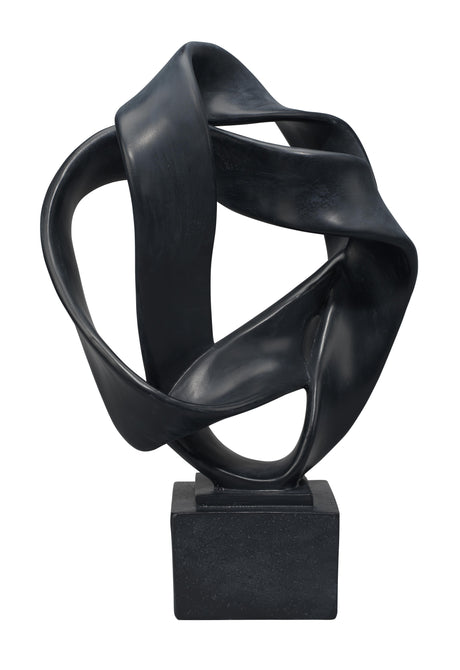 Jamie Young Intertwined Resin Decorative Table Object, Black