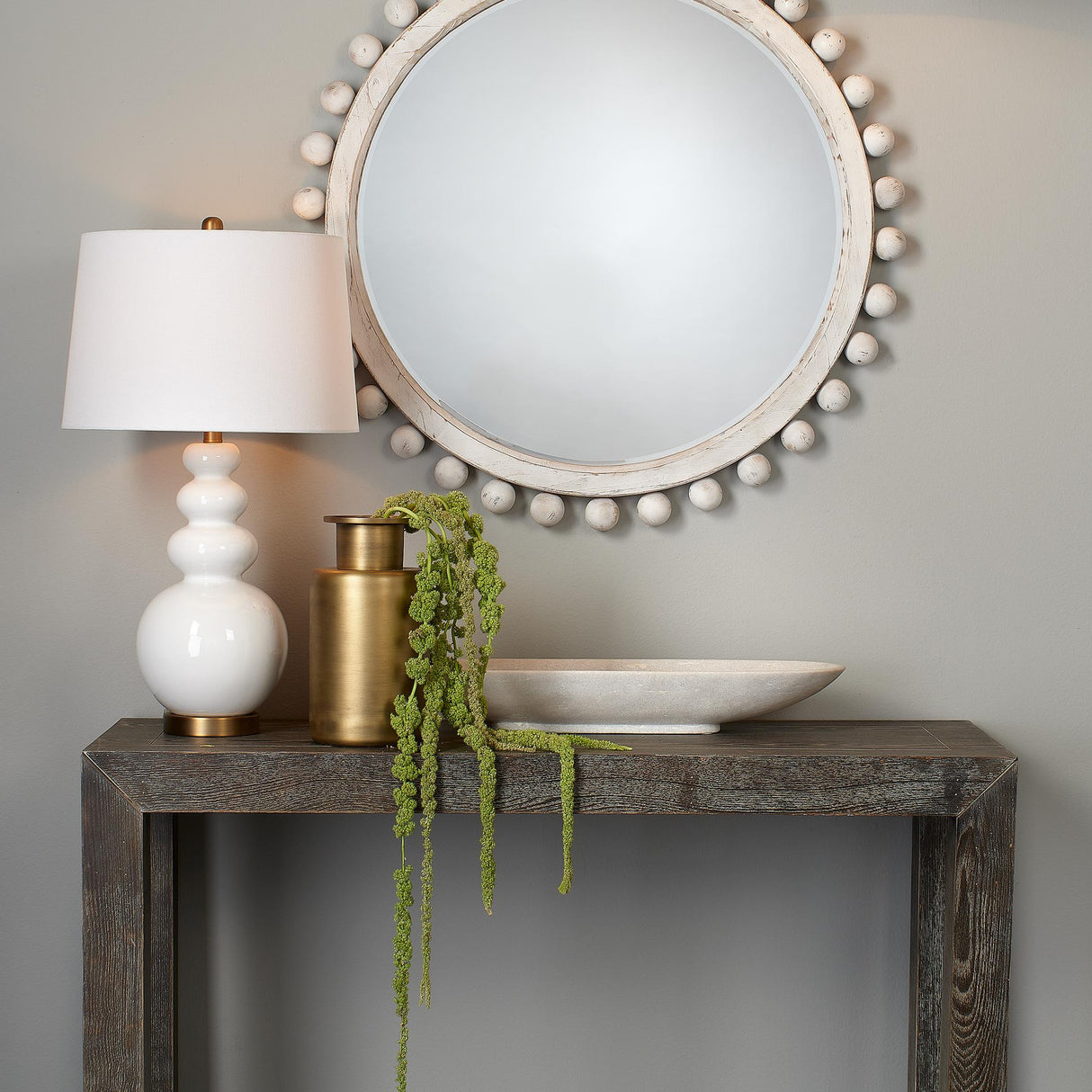 Jamie Young Long Oval Marble Bowl, White