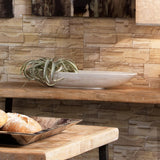 Jamie Young Long Oval Marble Bowl, White