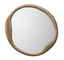 Jamie Young Organic Metal Round Wall Mirror, Antique Brass