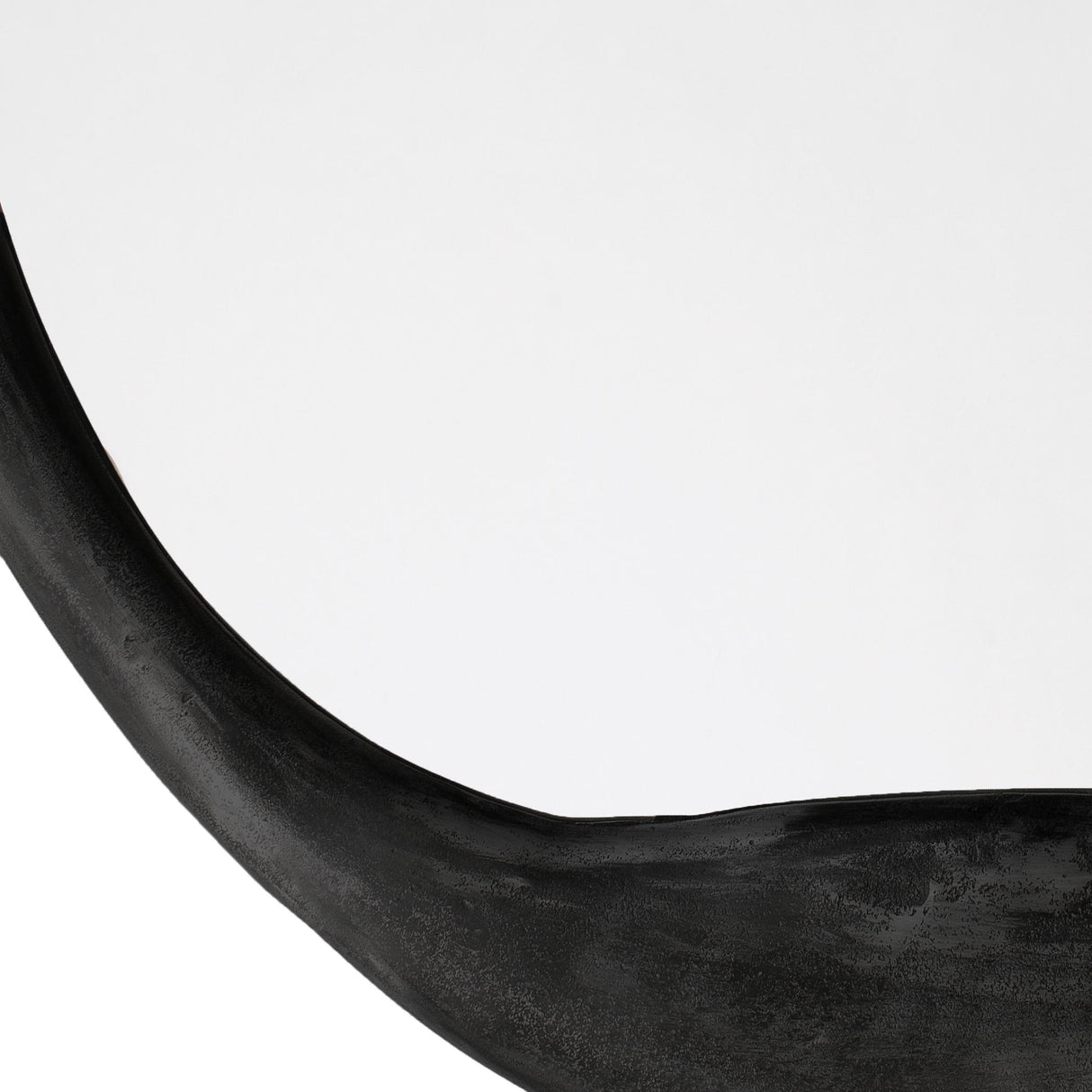 Jamie Young Organic Metal Round Wall Mirror, Antique Grey