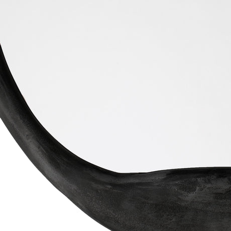 Jamie Young Organic Metal Round Wall Mirror, Antique Grey