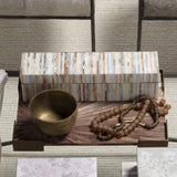 Jamie Young Roosevelt Blue Mother of Pearl Decorative Box, Large