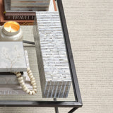 Jamie Young Roosevelt Grey Mother of Pearl Decorative Box, Large