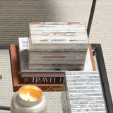Jamie Young Roosevelt Blue Mother of Pearl Decorative Box, Small