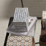 Jamie Young Roosevelt Grey Mother of Pearl Decorative Box, Small