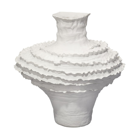 Jamie Young Ruffle Ceramic Decorative Vase