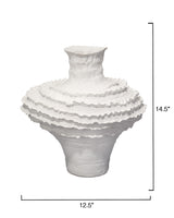 Jamie Young Ruffle Ceramic Decorative Vase