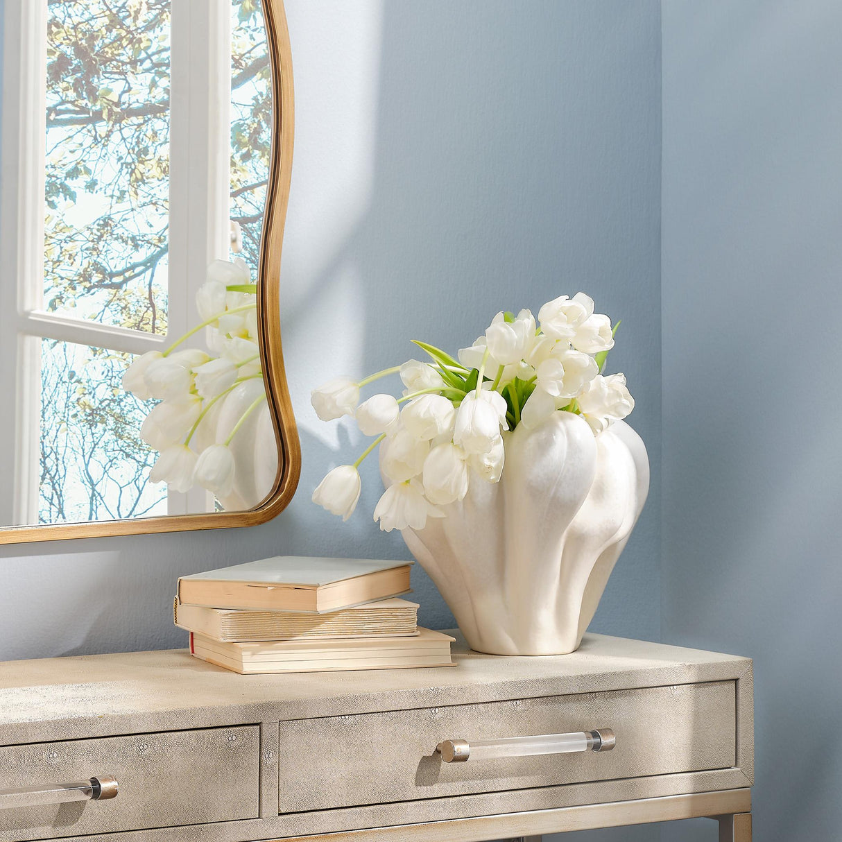 Jamie Young Tulip Ceramic Decorative Vase