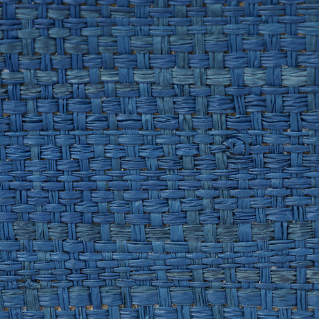 Jamie Young Wonderland Scalloped Decorative Raffia Tray, Indigo