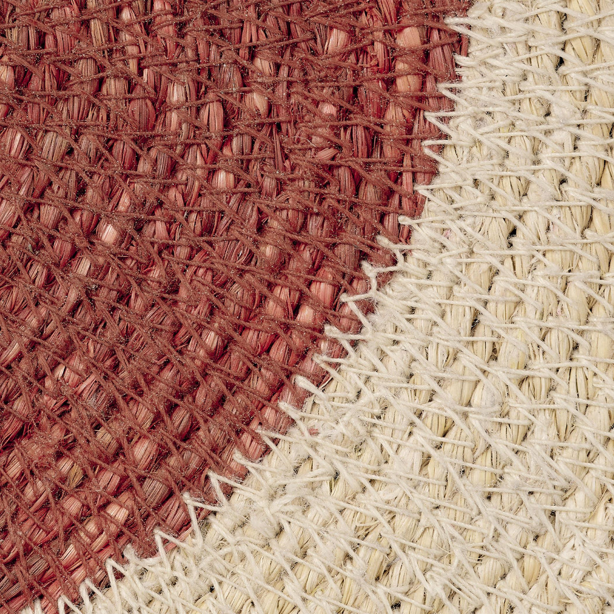 Jamie Young Sundial Seagrass Round Wall Art, Rust