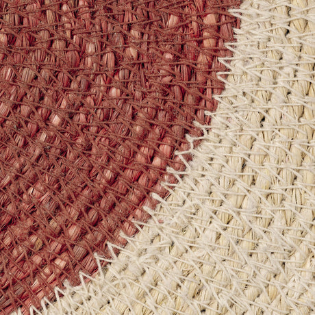 Jamie Young Sundial Seagrass Round Wall Art, Rust