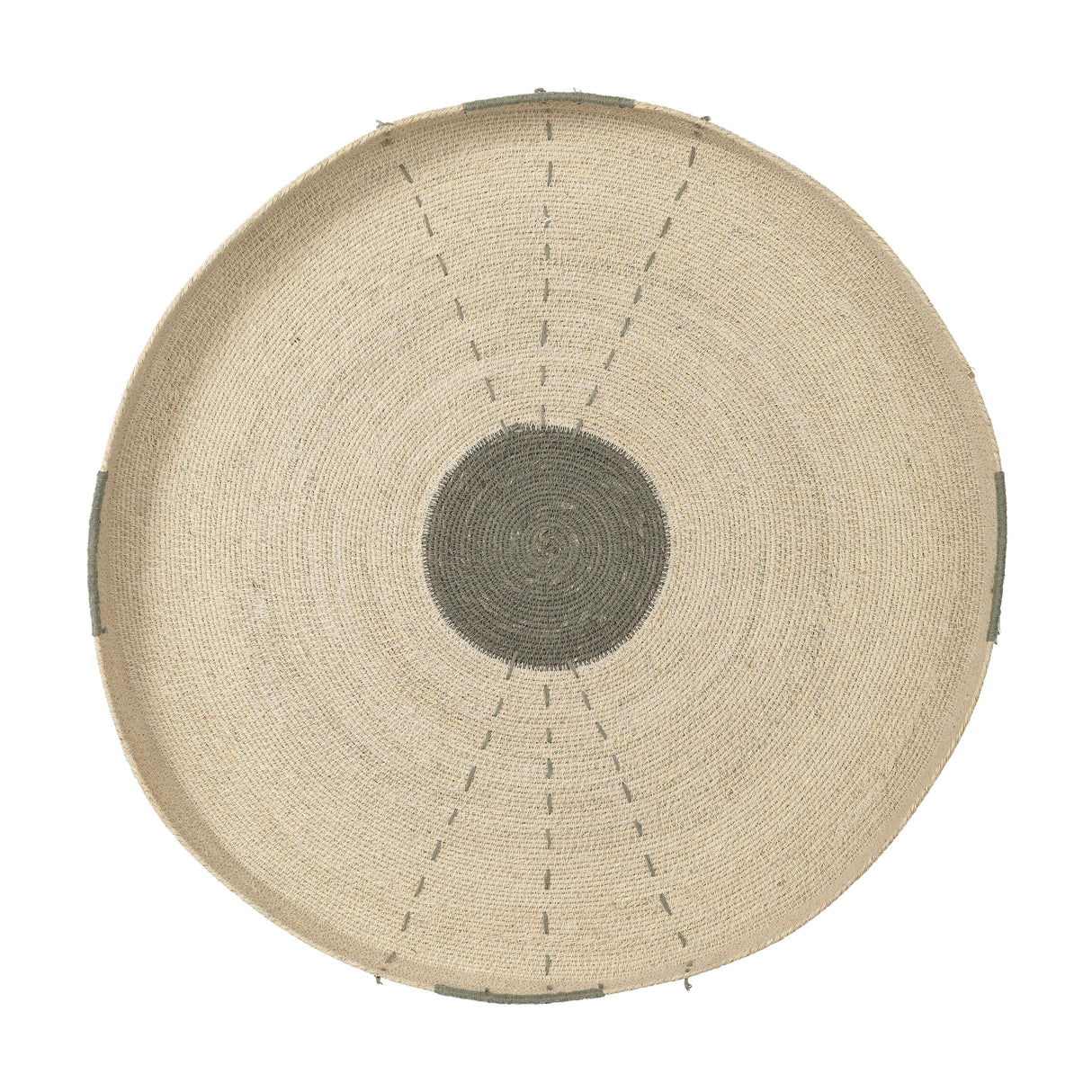 Jamie Young Sundial Seagrass Round Wall Art, Teal