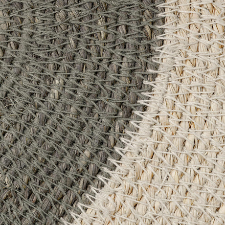 Jamie Young Sundial Seagrass Round Wall Art, Teal