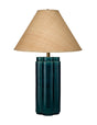 Jamie Young Allister Ceramic Table Lamp with Raffia Shade
