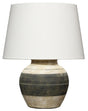 Jamie Young Bernard Ceramic Table Lamp with Linen Shade