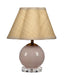 Jamie Young Dottie Blown Glass Table Lamp with Raffia Shade, Pink