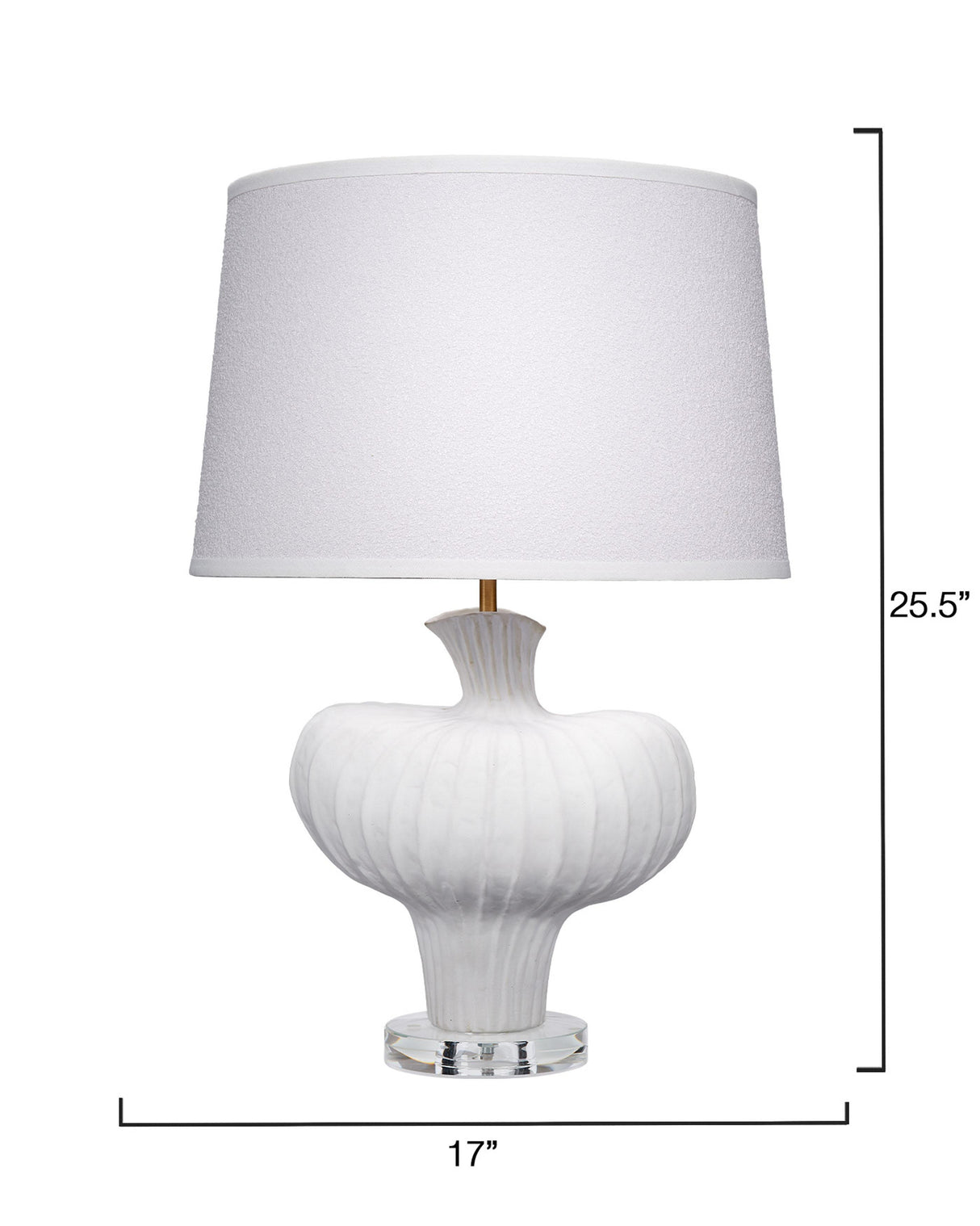 Jamie Young Colette Ceramic Table Lamp with Polyester Shade