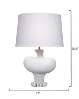 Jamie Young Colette Ceramic Table Lamp with Polyester Shade