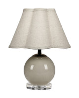 Jamie Young Dottie Blown Glass Table Lamp with Linen Shade, Taupe