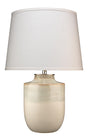 Jamie Young Lagoon Ceramic Table Lamp with Linen Shade