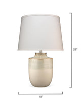 Jamie Young Lagoon Ceramic Table Lamp with Linen Shade