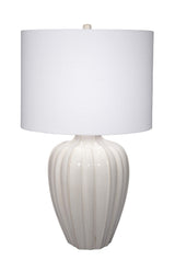 Jamie Young Seraphina Ceramic Table Lamp with Linen Shade