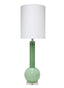 Jamie Young Studio Table Glass Lamp with Linen Shade, Green