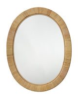 Jamie Young Aloha Rattan Oval Mirror