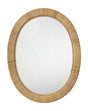 Jamie Young Aloha Rattan Oval Mirror