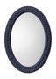 Jamie Young Club Cotton Rope Braided Oval Wall Mirror