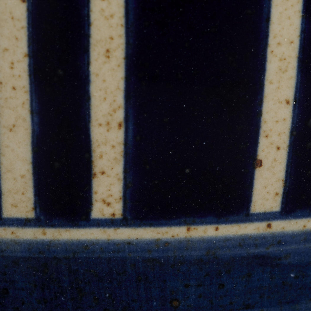 Jamie Young Arthur Ceramic Table Lamp with Linen Shade, Navy Blue