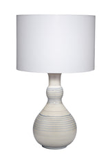 Jamie Young Droplet Ceramic Table Lamp with Linen Shade, Blue