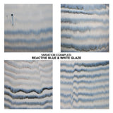 Jamie Young Droplet Ceramic Table Lamp with Linen Shade, Blue