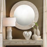 Jamie Young Rail Polyresin Table Lamp with Linen Shade, White