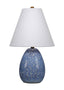 Jamie Young Raindrop Ceramic Table Lamp with Linen Shade, Blue