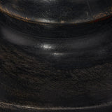 Jamie Young Revolution Wood Table Lamp with Linen Shade, Black